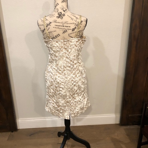 Antenello Serio Designer Ribbon Appliqué Dress - Picture 3 of 7